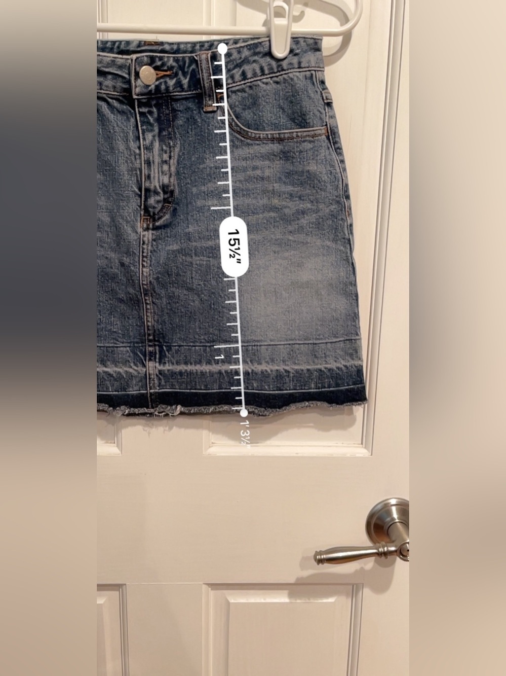 J. Crew Light Wash Denim Skirt - Blue 2 - Picture 4 of 4